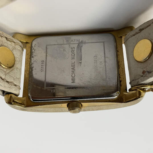 Designer Michael Kors MK-2213 Gold-Tone Stainless Steel Analog Wristwatch image number 4