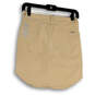 Womens Tan Regular Fit Stretch Flat Front Pockets Short Skort Skirt Size 0 image number 2