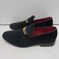 Enzo 'Romeo' Black Velvet Dress Shoes Men's Size 12 image number 1