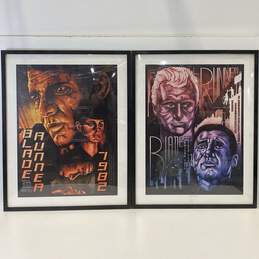 Lot of 2 Blade Runner Posters 30th Anniversary by David Amblard 2012 Framed