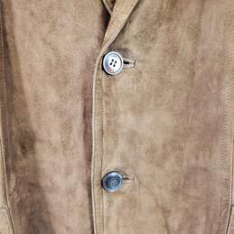 Peruzzi Men's Brown Leather Jacket SZ 56 alternative image