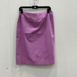 Versace Jeans Couture Womens Purple Straight & Pencil Skirt Size 30/44 W/COA alternative image