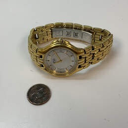Designer ESQ Swiss Gold-Tone Round Dial Stainless Steel Analog Wristwatch alternative image