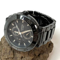 Designer Fossil CE-1001 Chronograph Black Round Dial Analog Wristwatch