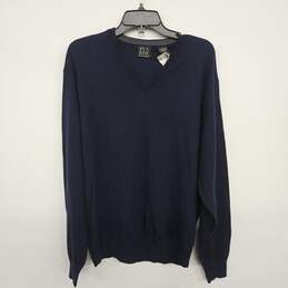 Navy Blue V Neck Sweater