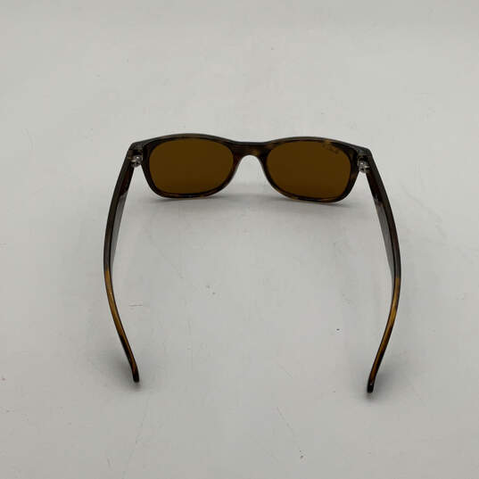 Mens RB 2132 New Wayfarer Brown Tortoise UV Protection Square Sunglasses image number 2