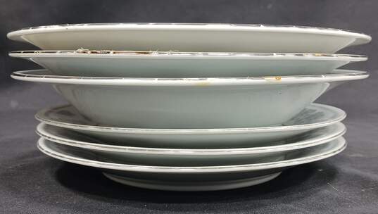 Bundle Of 6 Fine China Dorchester Dinner Salad Plates & Bowls image number 1