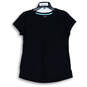 Womens Black Short Sleeve Round Neck Pullover Performance T-Shirt Size M image number 1