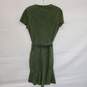 WOMEN'S RACHEL ZOE GREEN GOAT SUEDE DRESS SIZE 4 NWT image number 2