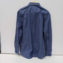 On Deck Clothing Company Jonnie-O Blue Long Sleeve Plaid Button Up Cotton Shirt Size XL NWT alternative image