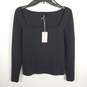 Cos Women Black Square Neck Long Sleeve Top M NWT image number 1