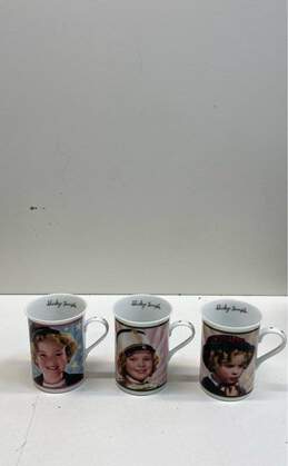 The Danbury Mint Shirly Temple Porcelain Collector's Mugs 3 Pc Set