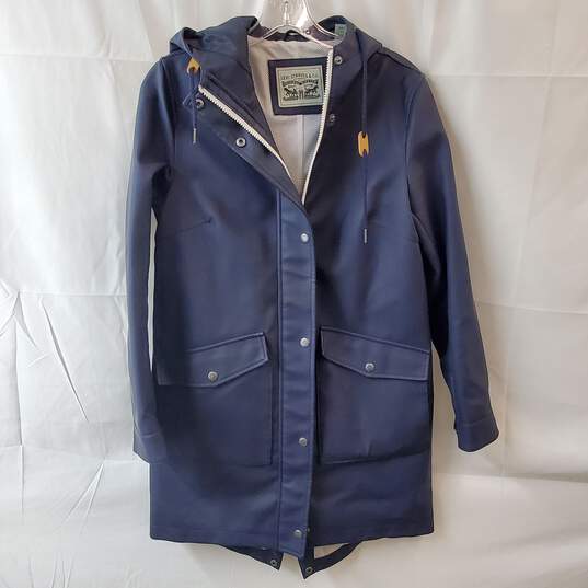 Levi Strauss Navy Blue Long Rain Coat Size XS image number 1