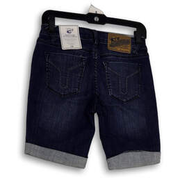 NWT Womens Blue Nordstrom Medium Wash Pull-On Cuffed Bermuda Shorts Size 26 alternative image