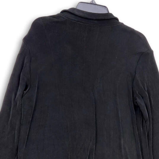 NWT Womens Black Travelers Stretch Long Sleeve Button Front Jacket Size 2 image number 3