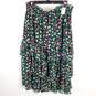 Ann Taylor Women Black Floral Tiered Midi Skirt L NWT image number 1