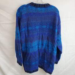 Ay Long Sleeve Full Button Alpaca Knit Cardigan Sweater Size XL alternative image