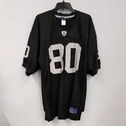 Mens Black Las Vegas Raiders Zach Miller #80 Football NFL Jersey Size 50