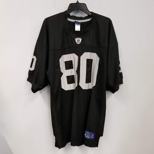 Mens Black Las Vegas Raiders Zach Miller #80 Football NFL Jersey Size 50 image number 1