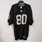 Mens Black Las Vegas Raiders Zach Miller #80 Football NFL Jersey Size 50 image number 1