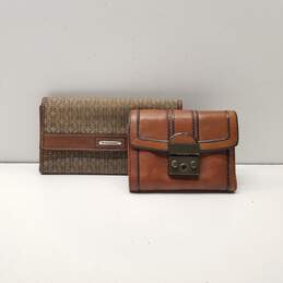 Fossil Assorted Brown Wallets Set of 2