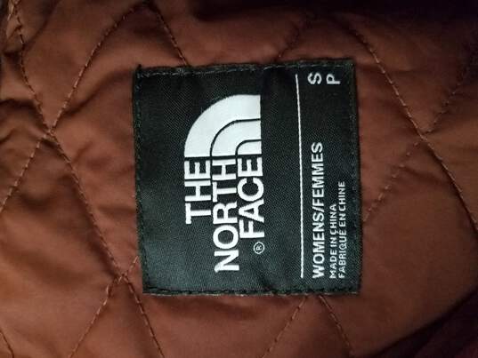 The North Face Burgundy Polyester Long Coat Size S image number 3