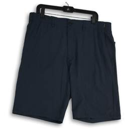 NWT Veece Mens Blue Slash Pocket Flat Front Chino Shorts Size 36
