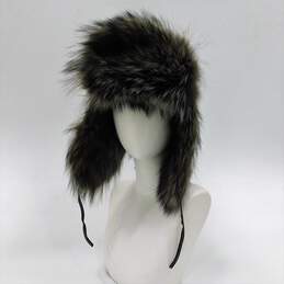 NAFA Fur Accessory Fox Hat Russian Ushanka Cossack Trapper Leather W/ Tags