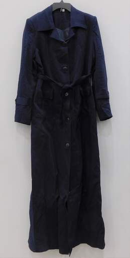 SHEFOUN Women's Long Sleeve Button Long Jacket Size 42