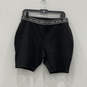 NWT Womens Black Stretch Elastic Waist Pull-On Biker Shorts Size Large image number 1