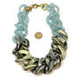 Designer J. Crew Gold-Tone Curb Link Chain Fashionable Collar Necklace image number 4