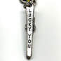 Designer Lucky Brand Silver-Tone Enamel Engraved Reversible Chain Bracelet image number 5