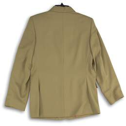 NWT Express Womens Beige Long Sleeve Three Button Blazer Size 13/14 alternative image