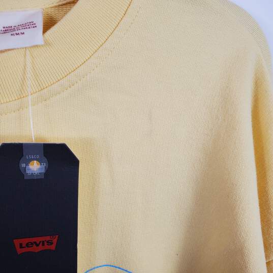 Levi's Men Yellow Crewneck Sweatshirt M NWT image number 6