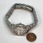Designer Bulova Silver-Tone Rhinestone Stainless Steel Analog Wristwatch image number 4