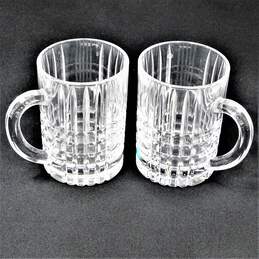 Set of 2 Tiffany And Co Beer Glass Mug Plaid Pattern