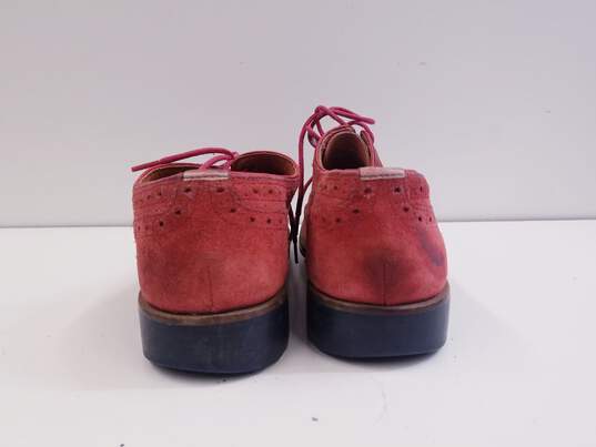 Ted Baker Suede Oxford Wingtip Shoes Red 8 image number 5