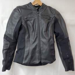Icon Motorsports Motorcycle Jacket D30 Overlord Armored Black Leather Women's XS