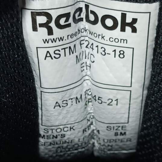 Reebok Men's Black High Tops Size 8 image number 6