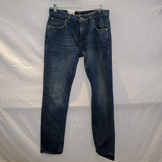 7 For All Mankind The Straight Blue Jeans NWT Size 29 image number 1
