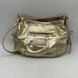 Coach Womens Poppy Gold Metallic Detachable Strap Inner Pocket Shoulder Bag image number 1