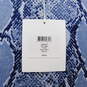 Women's Diane Von Furstenberg Silk Teresa Blue Python Print Dress image number 5