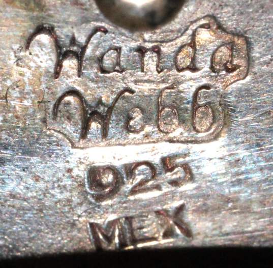 Wanda Webb Signed Sterling Silver Pendant image number 6
