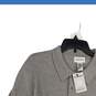 NWT Alfani Mens Gray Spread Collar Long Sleeve Polo Shirt Size X-Large image number 3