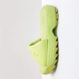 Fila Women's Green Rubber Slide Sandals Size 6 alternative image