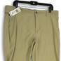 NWT Mens Tan Flat Front Slash Pocket Ultimate Classic Golf Chino Pants Sz 35x32 image number 3
