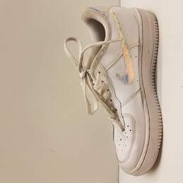 Nike Digital Swoosh White Sneaker Size 3Y alternative image