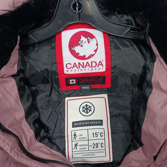 Canada Weather Gear Women's Pink Puffer Jacket Size M NWT image number 4