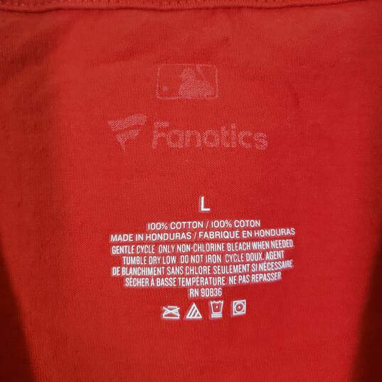 Mens Cotton Cincinnati Reds Pullover Baseball-MLB T-Shirt Size Large image number 4
