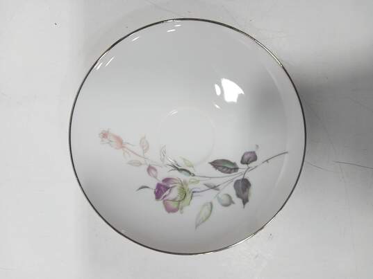 Set of 8 Vintage Fine China Lori Floral Teacups & Saucers image number 4